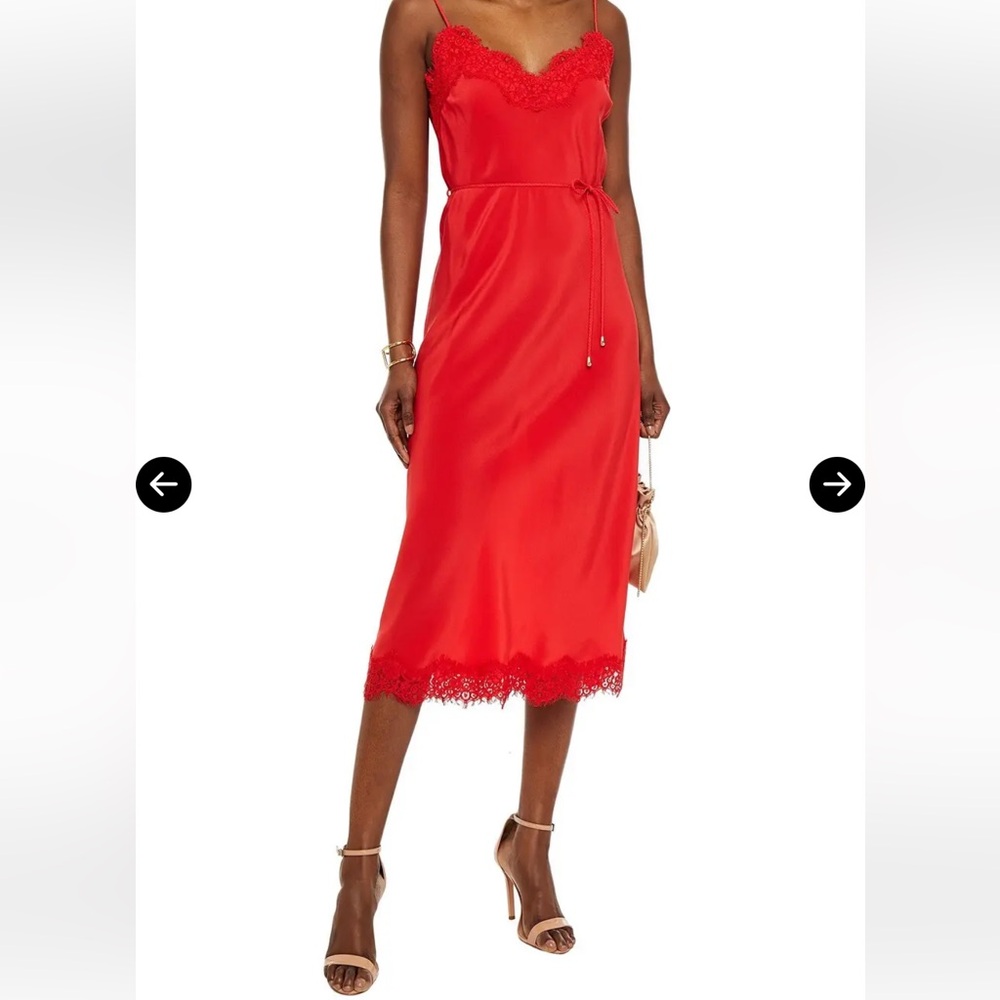 Zimmermann Belted Lace-Trimmed Silk Crepe De Chine Jumpsuit